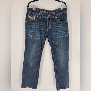 Rock Revival Mens John Jeans Size 33 Straight Legs